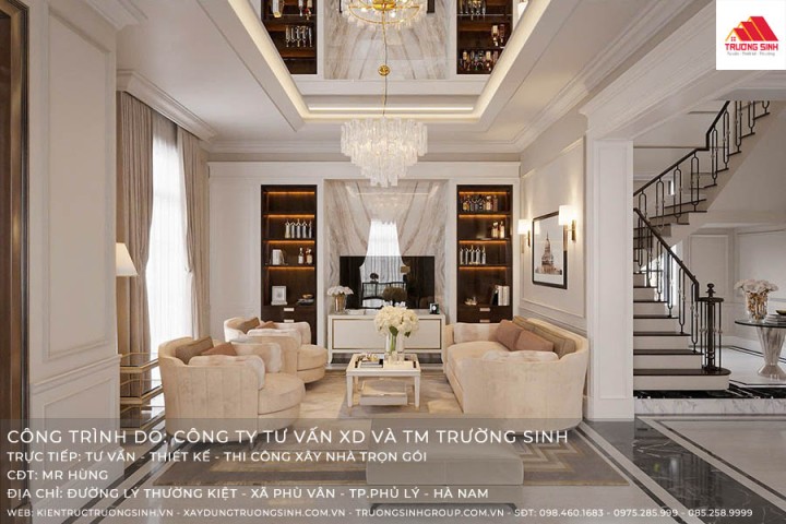 Mẫu thiết kế nội thất tân cổ điển - Phủ Lý, Hà Nam