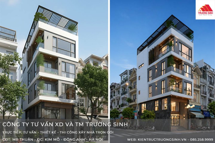 Mẫu thiết kế nhà anh Thuận - Kim Mỗ - Đông Anh  