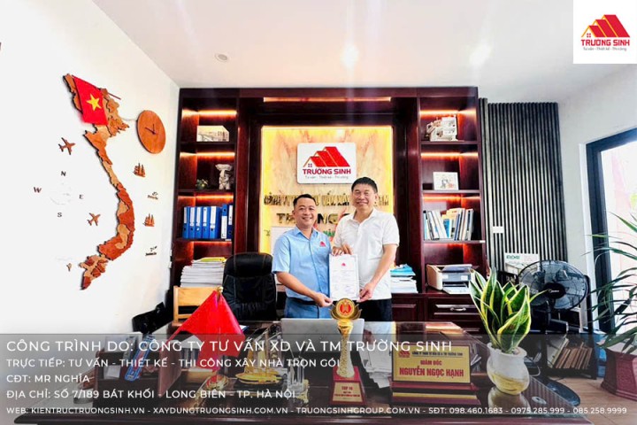 Dự án xây nhà trọn gói tại Bát Khối - Long Biên - Hà Nội