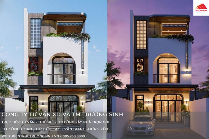 Mẫu thiết kế nhà ông Hoan - Văn Giang - Hưng Yên