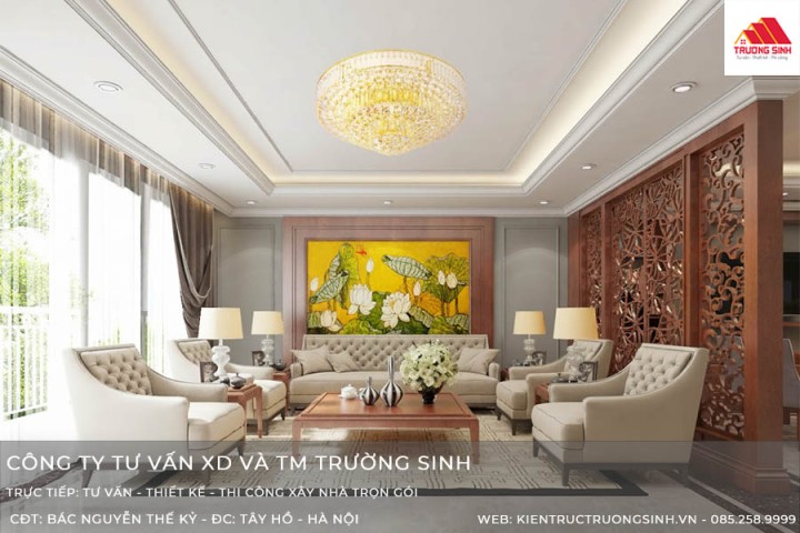 Mẫu thiết kế nội thất tân cổ điển - Tây Hồ, Hà Nội