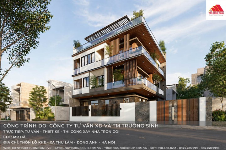 Mẫu thiết kế nhà chú Hà Đông Anh - Hà Nội