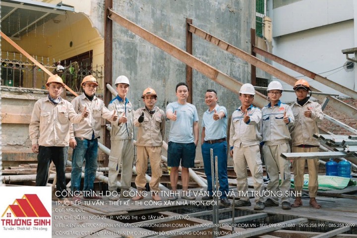 Dự án xây nhà trọn gói tại Võng Thị - Tây Hồ - Hà Nội