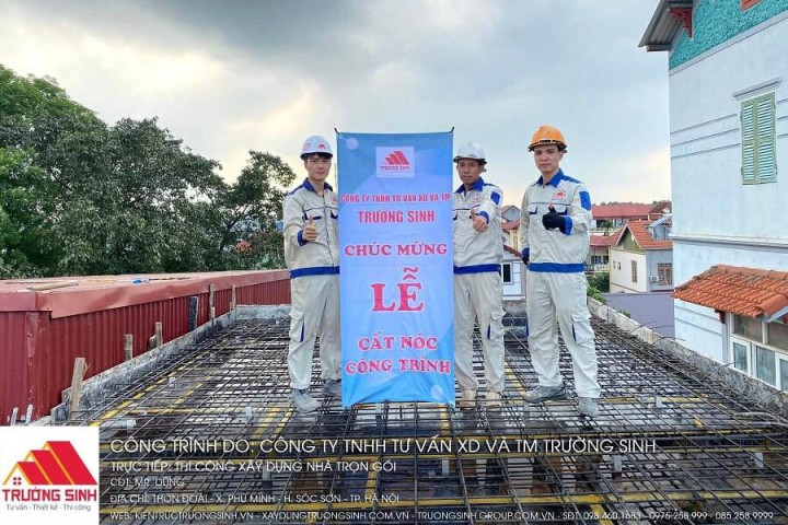 Dự án xây nhà trọn gói nhà anh Dũng tại Sóc Sơn, Hà Nội
