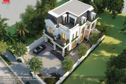 Biệt thự tân cổ điển mái Mansard - không gian sống khẳng định vị thế gia chủ