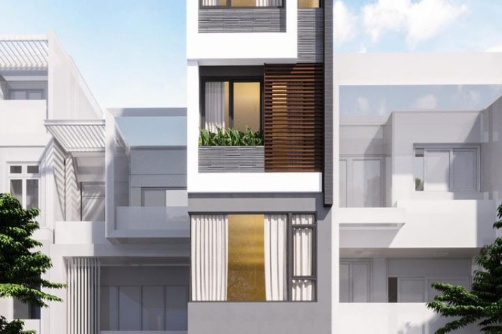 Giới thiệu công trình thiết kế xây nhà trọn gói 4,5 tầng cho anh Cường tại Đống Đa, HN