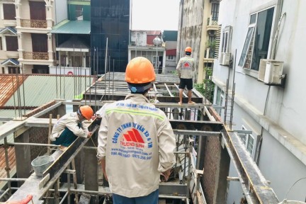 Thi công xây dựng nhà mặt phố trọn gói tại Thuy Khuê Hà Nội 