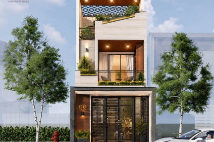 Top 6 mẫu thiết kế nhà ngang 3m dài 15m đẹp được yêu thích