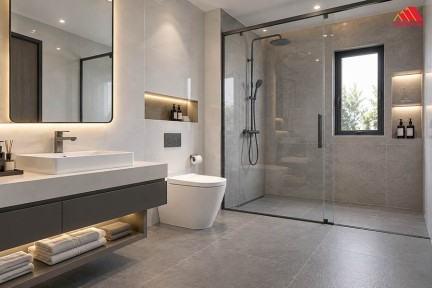 12+ Mẫu thiết kế nhà vệ sinh đẹp, đầy đủ tiện nghi