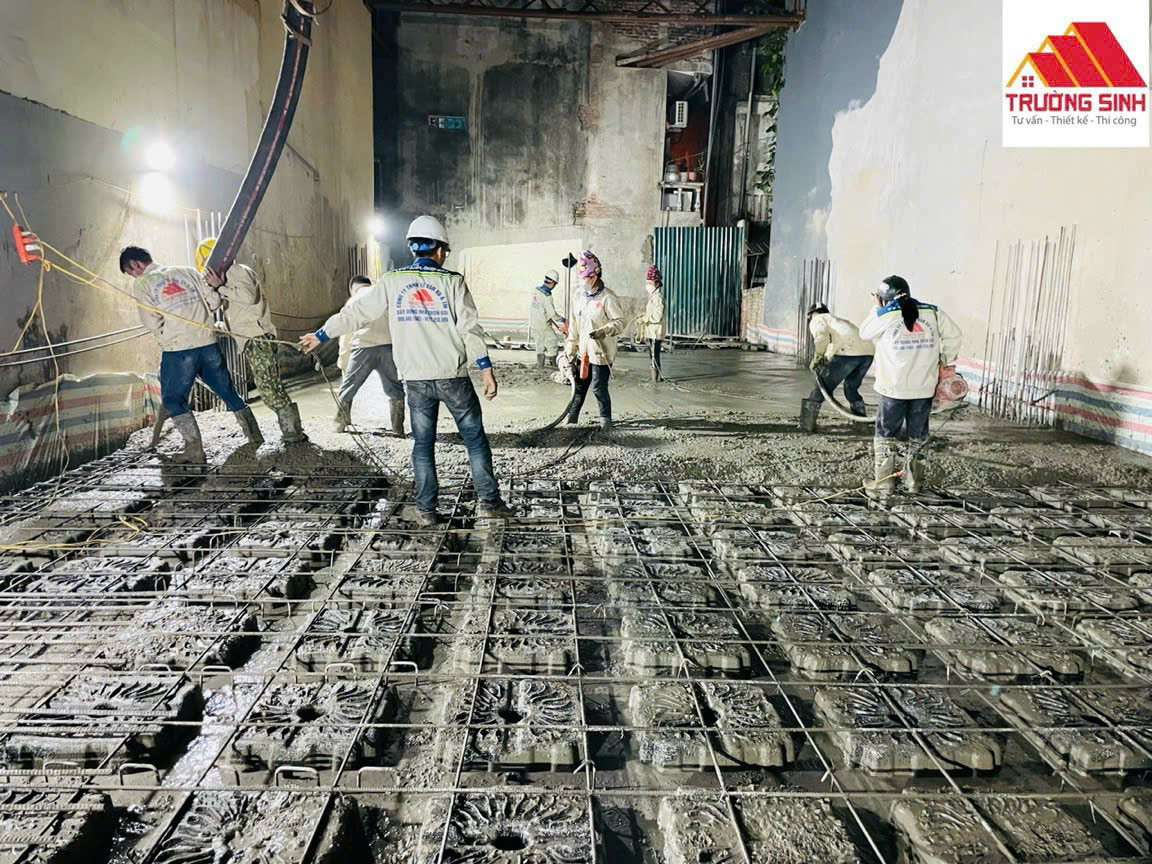 đổ bê tông liền khối