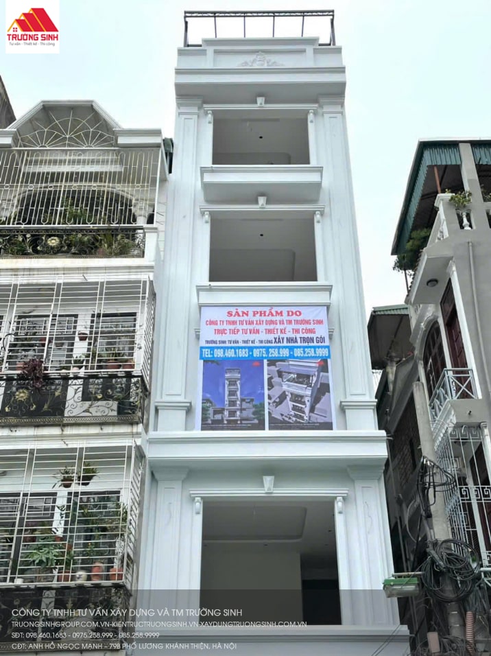 Phần ngoại thất của ngôi nhà