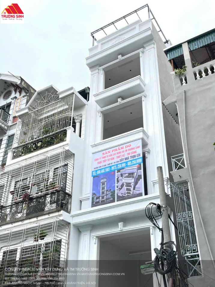 Phần ngoại thất của ngôi nhà