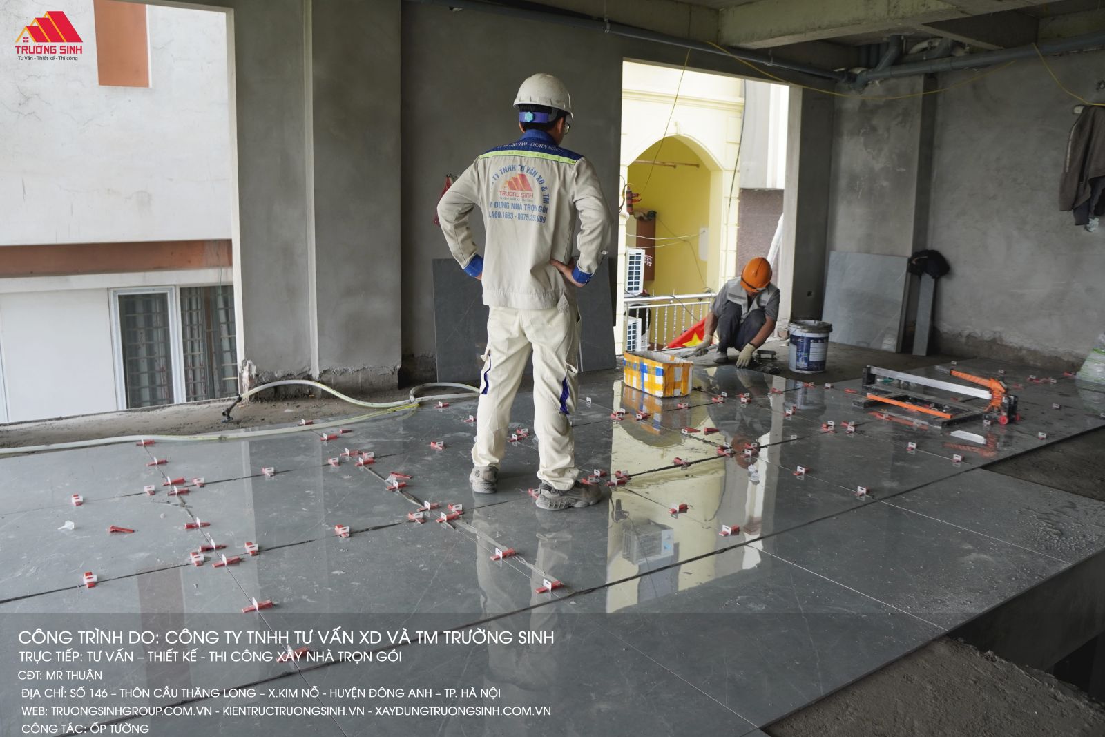 Công đoạn lát nền