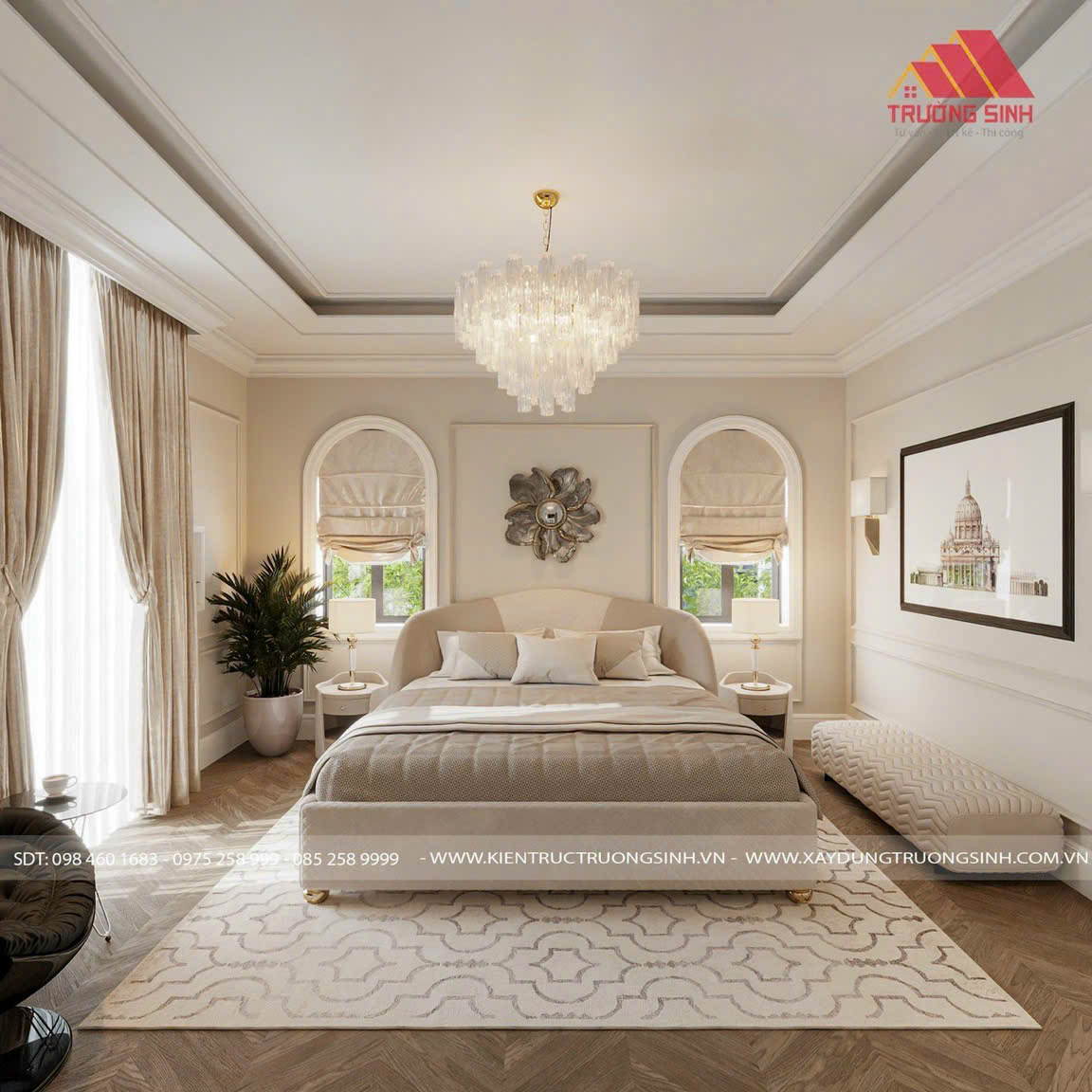 Phòng ngủ không gian nghỉ ngơi riêng tư và tinh tế