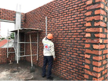 công tác xây tường bao