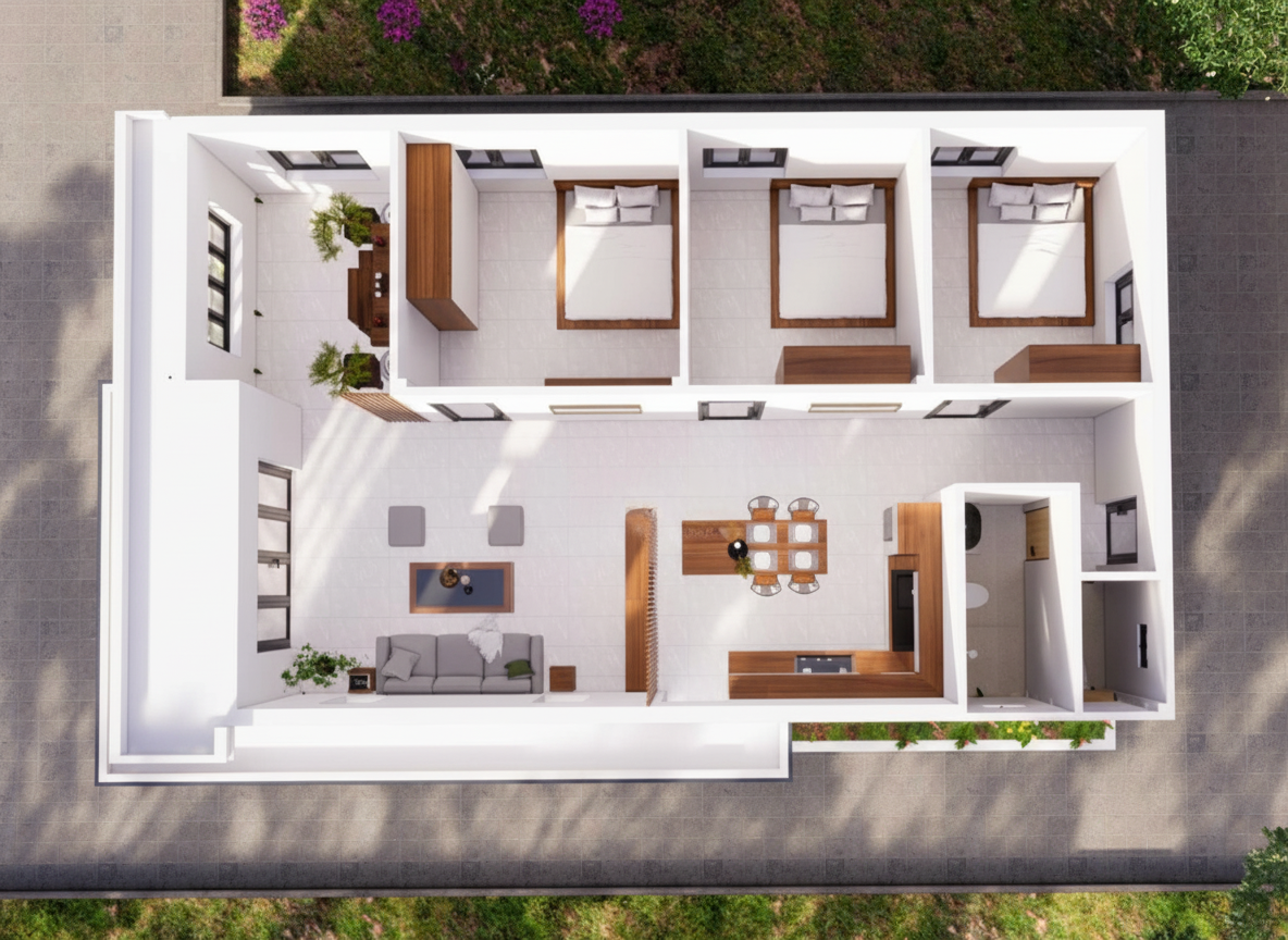 Hướng dẫn thiết kế nhà 70m2