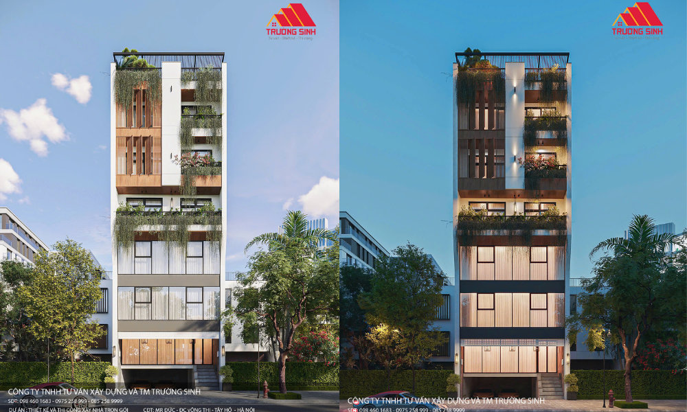 Mẫu nhà phố hiện đại