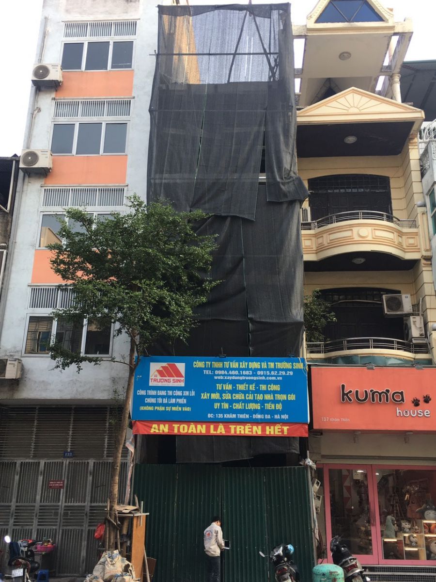 Xây nhà trọn gói mặt phố tại Hà Nội