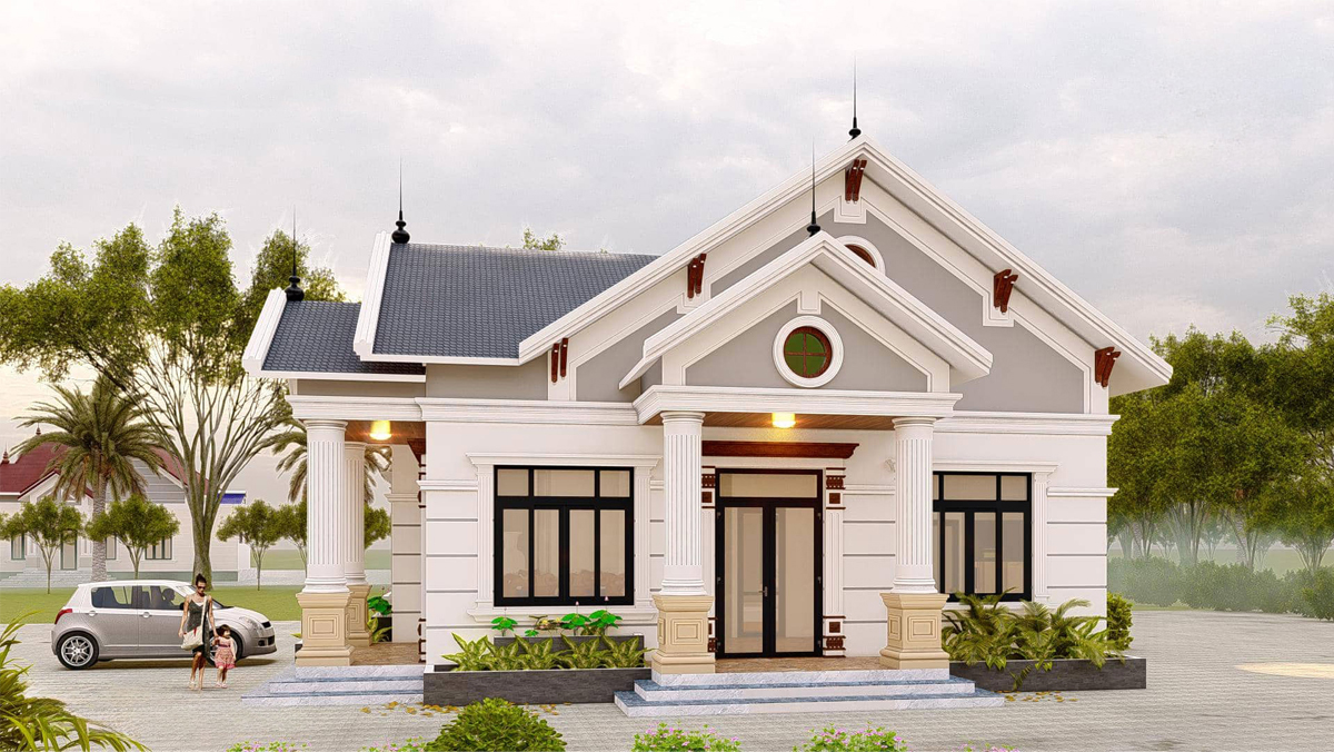 Mẫu thiết kế nhà 3 gian cách tân