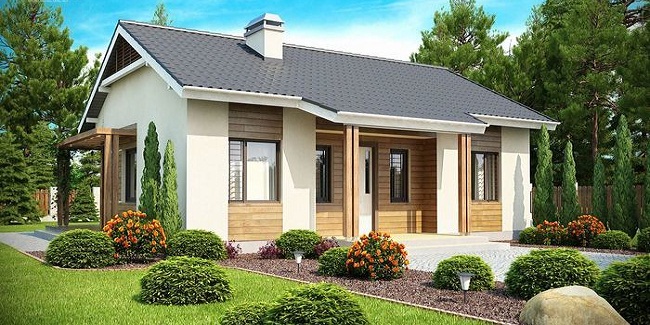 Mẫu thiết kế nhà gỗ 3 gian sân vườn