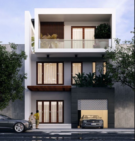 Nhà phố 3 tầng có gara