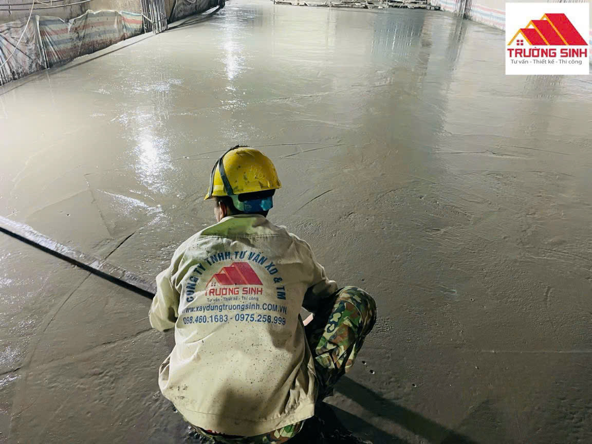 bê tông sau khi đổ