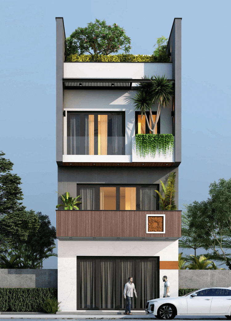 Thiết kế nhà ống 3 tầng