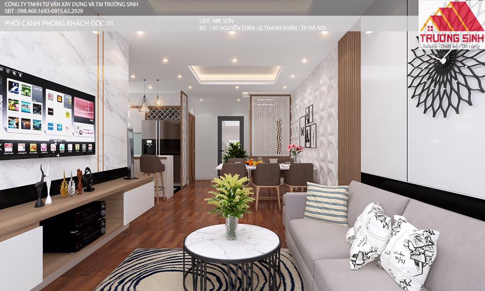 Thiết kế nội thất sáng tạo tại Hà Nội sẽ cho bạn cảm giác thông minh và táo bạo. Với sự pha trộn của những gam màu độc đáo và thiết kế đồng bộ giữa các phụ kiện và nội thất, không gian phòng khách sẽ trở thành một điểm sáng trong ngôi nhà của bạn, giúp bạn cảm thấy thư giãn và sáng tạo trong cuộc sống.