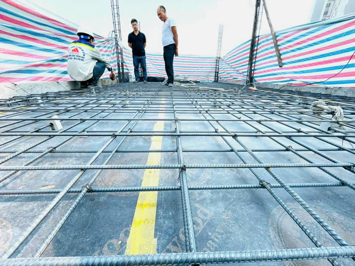 kiểm tra sắt thép trước khi đổ bê tông