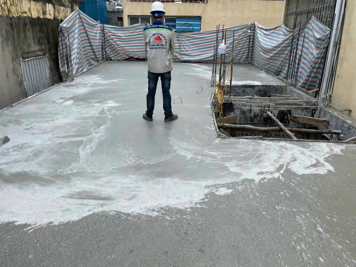 bảo dưỡng sau khi đổ bê tông