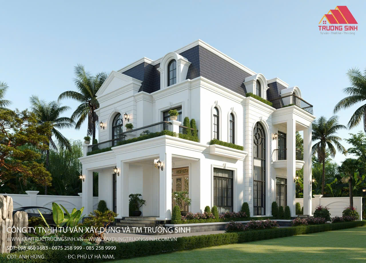 Nhà 2 tầng Tân cổ điển