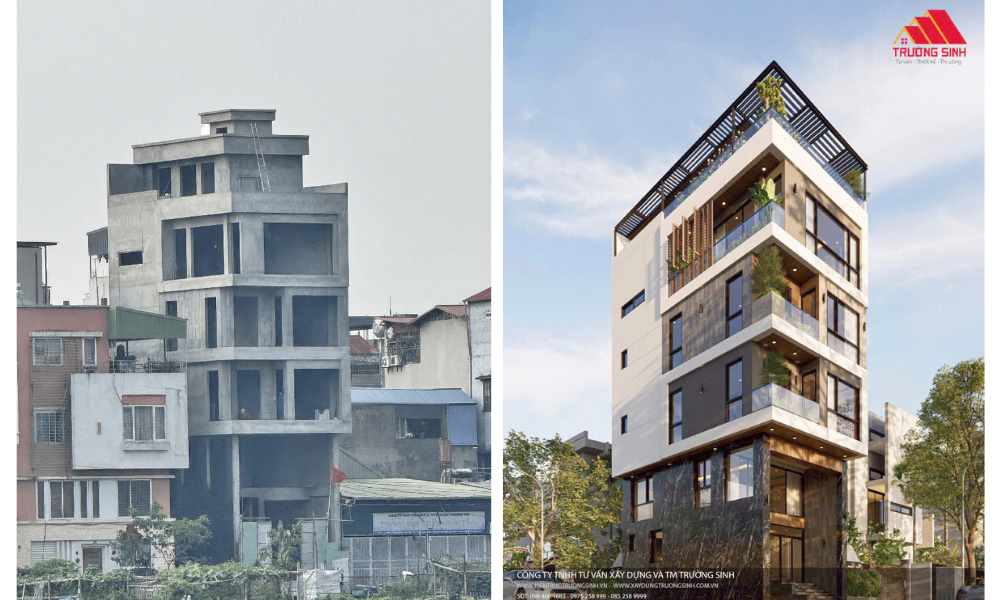 Từ phần thô đến không gian hoàn thiện – kiến trúc được định hình từ thi công