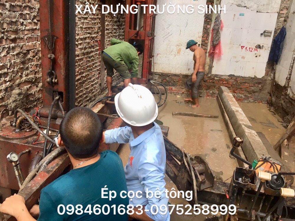 ép cọc bê tông 