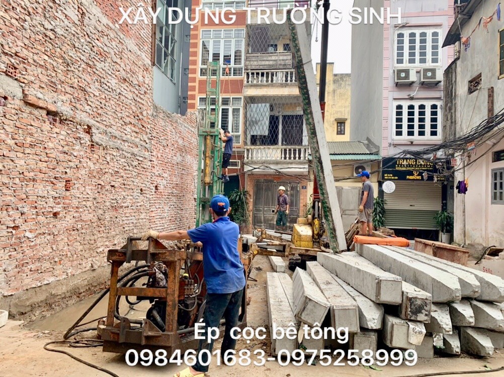 ep cọc bê tông 