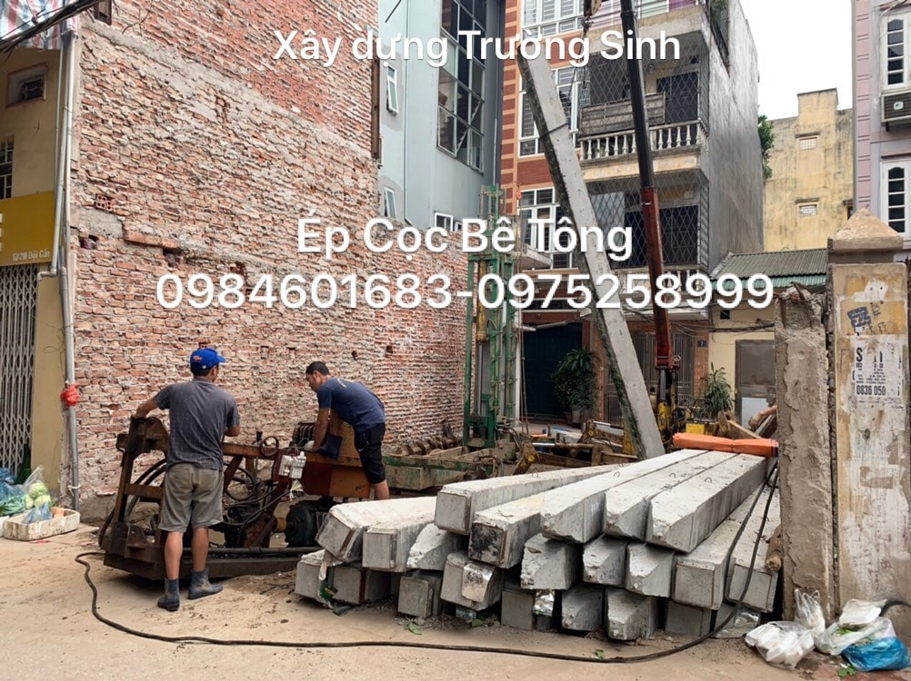 ep cọc bê tông 