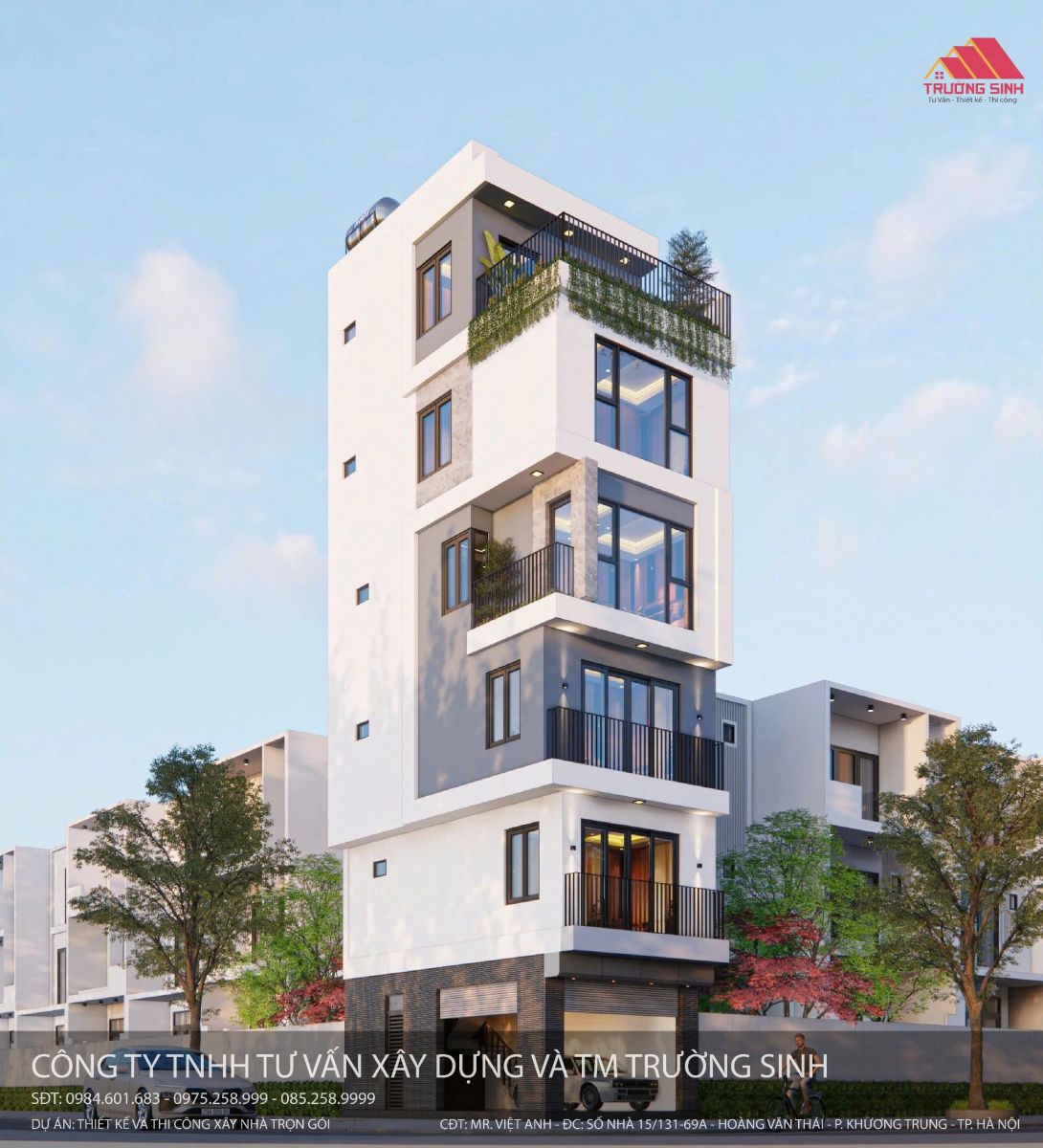 dự án thiết kế và thi công xây nhà trọn gói