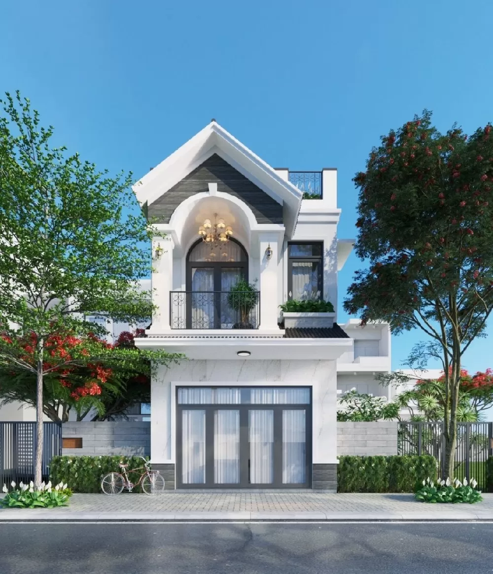 thiet ke nha 70m2 tan co dien