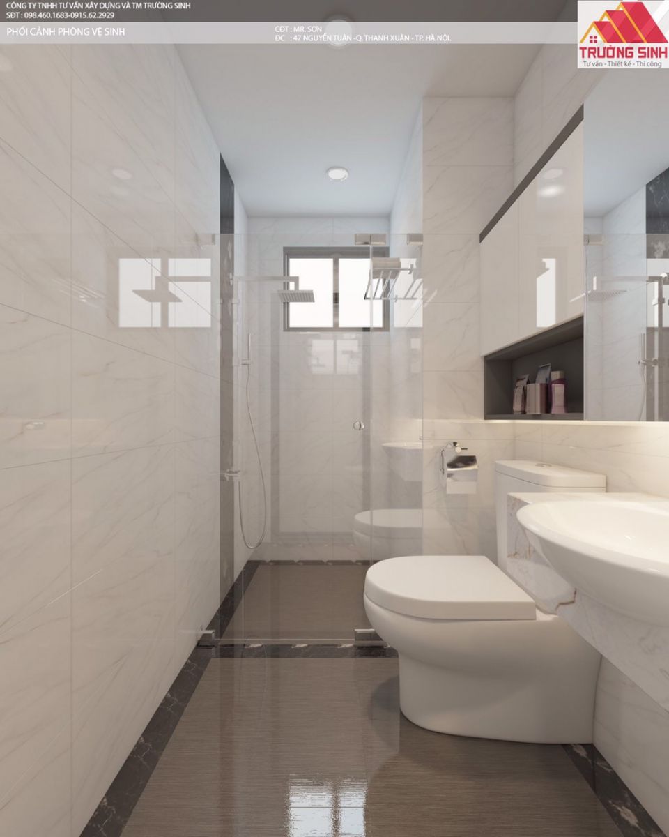phối cảnh phòng tắm