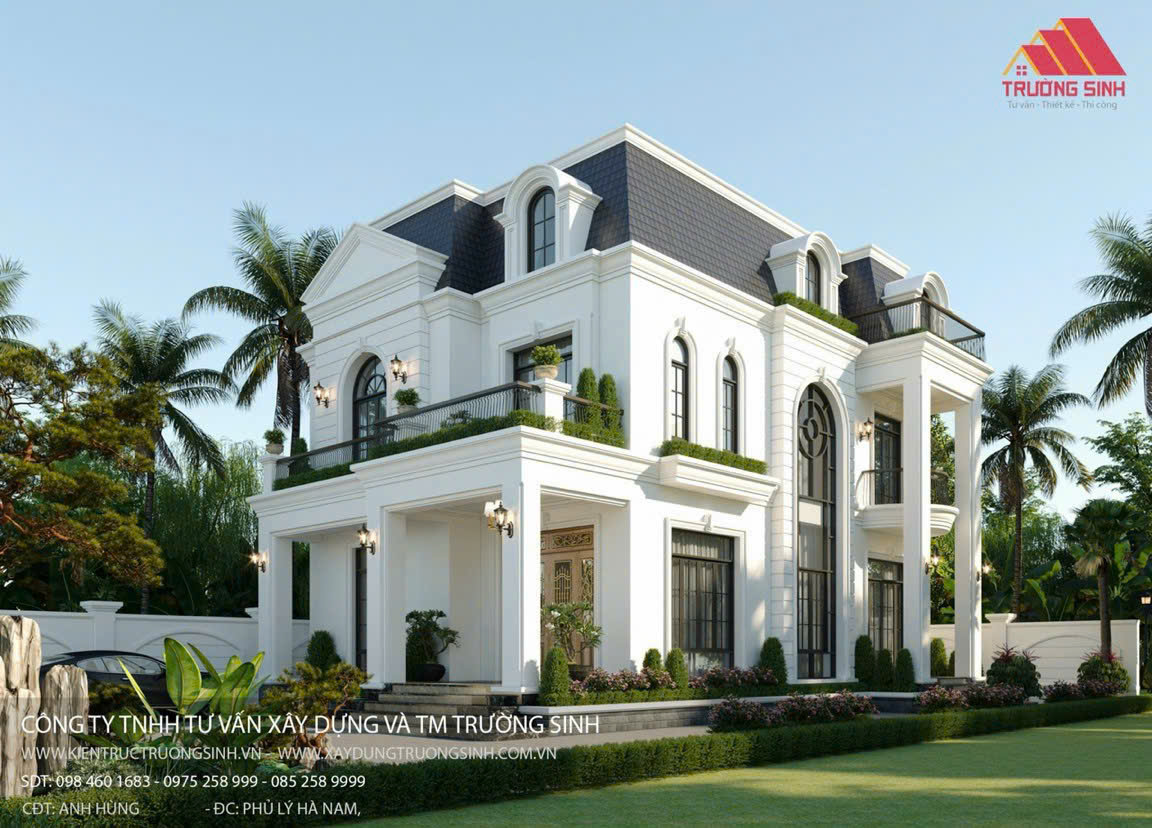 Biệt thự Tân cổ điển mái Mansard