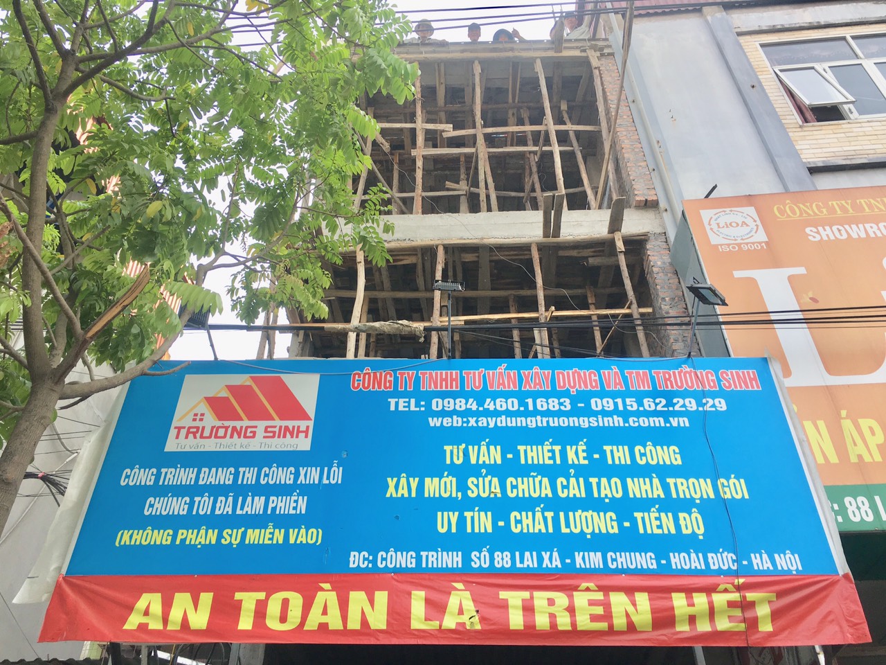 quá trình xây nhà