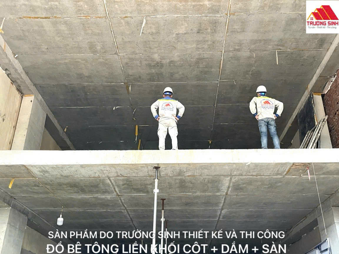 chất lượng đổ bê tông phần thô