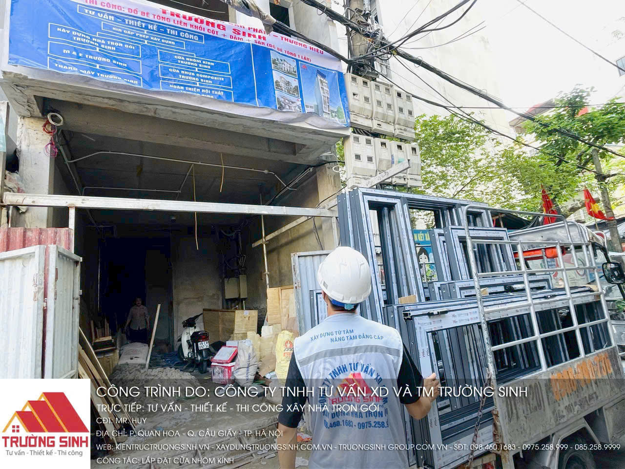 hoàn thiện phần xây thô nhà anh Huy