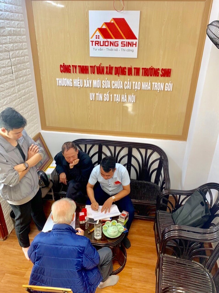 dự án xây nhà trọn gói nhà bác tiến