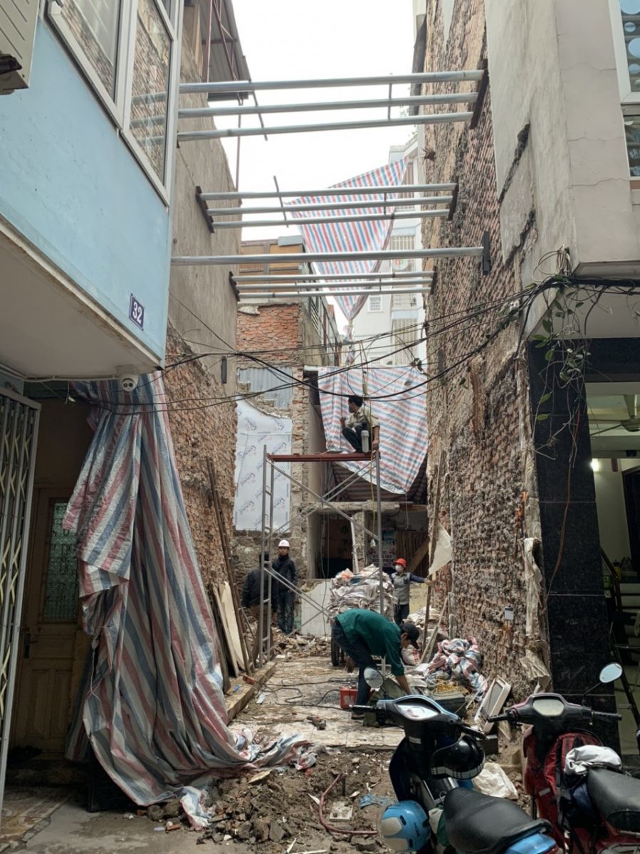 phá dỡ nhà bác Tiến