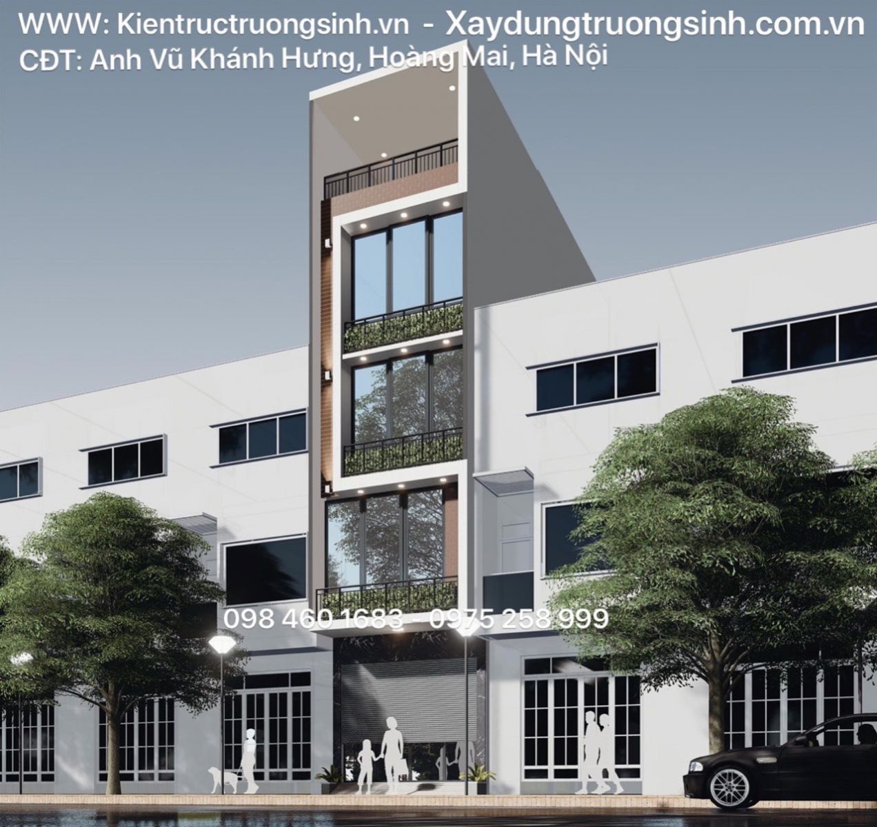 thiết kế cải tạo nhà anh Hưng