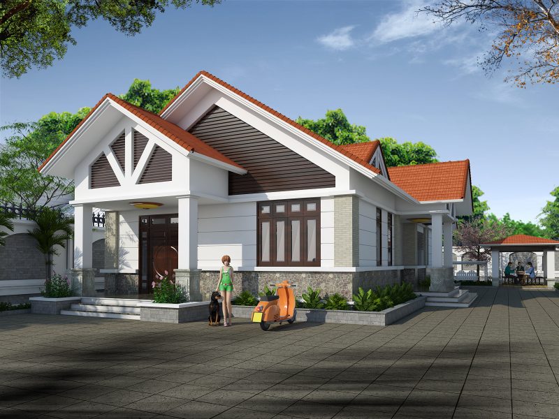 Thiết kế nhà đẹp ở nông thôn - Top 10 mẫu thiết kế đẹp nhất chi phí dưới 500 triệu-10