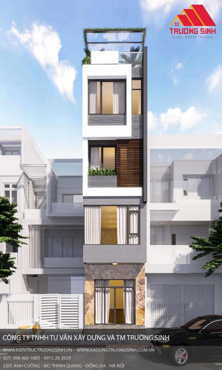 thiết kế nhà đẹp 4 tầng