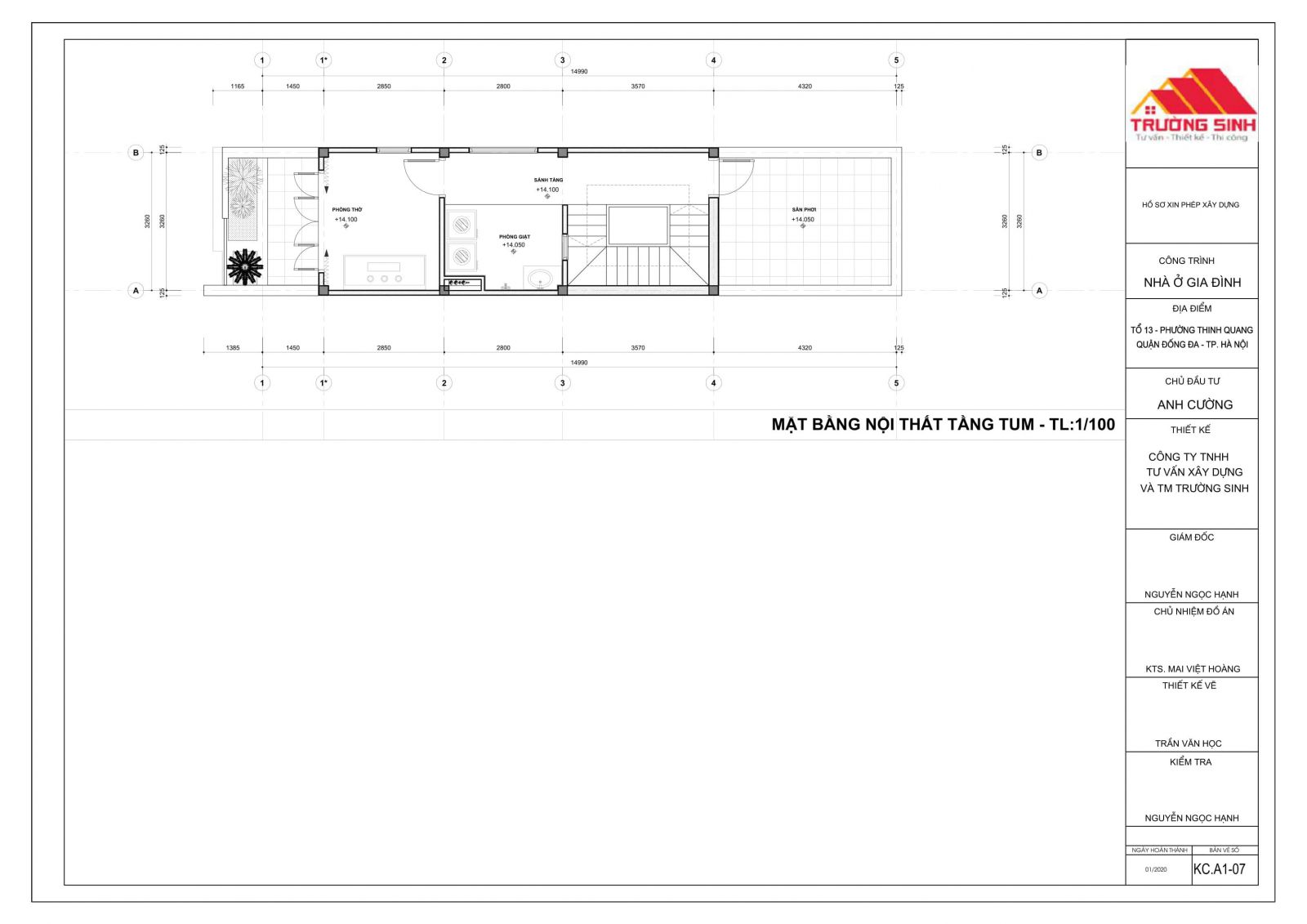 thiết kế nhà đẹp 4 tầng