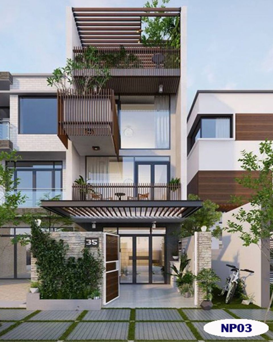 Tổng hợp những mẫu nhà phố 3 tầng đẹp- Xu hướng năm 2020 -13
