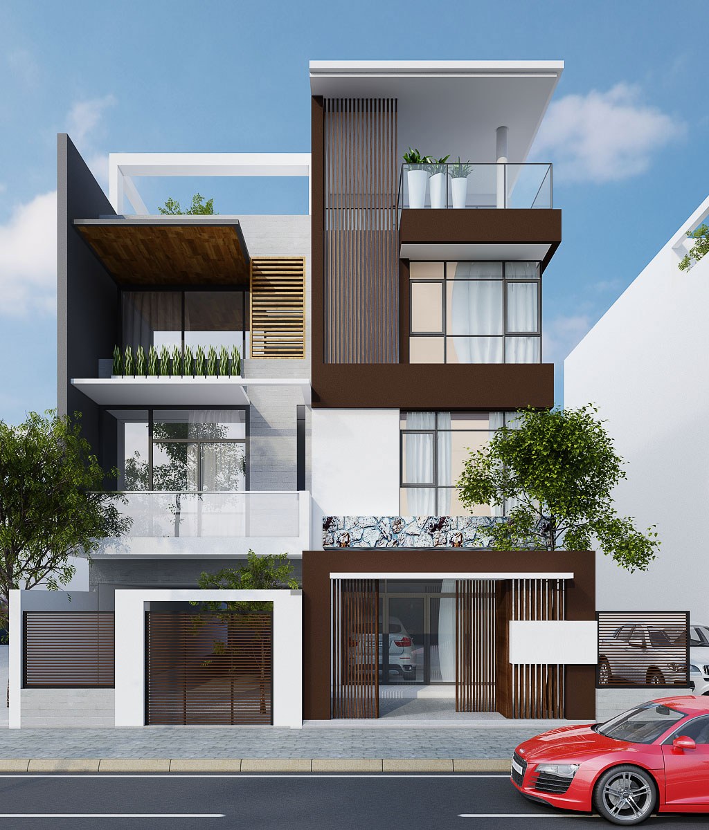 Tổng hợp những mẫu nhà phố 3 tầng đẹp- Xu hướng năm 2020 -17